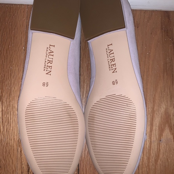 Lauren Ralph Lauren Glennie Bow Flats “Pale Iris” - Picture 5 of 5